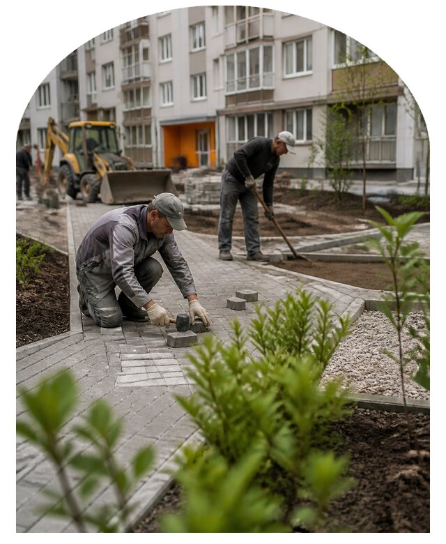 Благоустройство двора многоквартирного дома в Петропавловске-Камчатском
