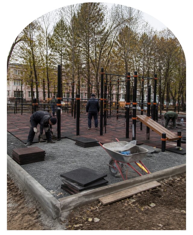 Проектирование и строительство воркаут площадки в Петропавловске-Камчатском